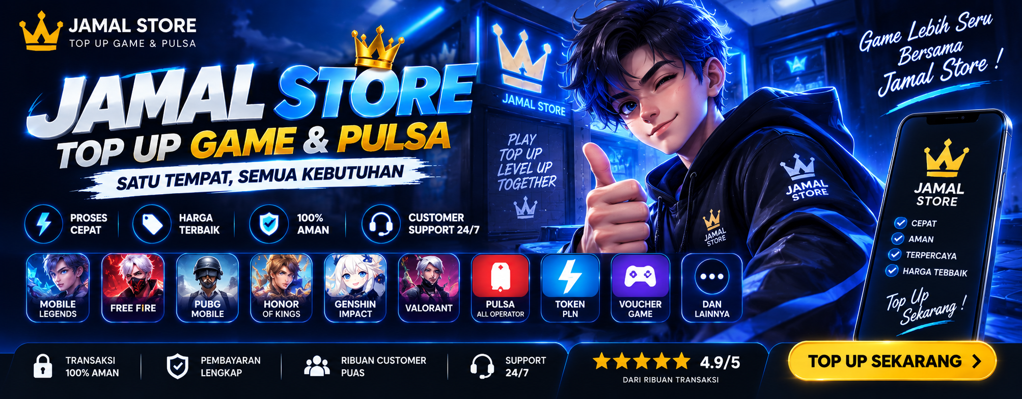 Jamal Store - Top Up Game dan Pulsa